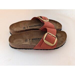 Birkenstock Madrid Big Buckle Mars Red Nubuck Leather Women's Size 9